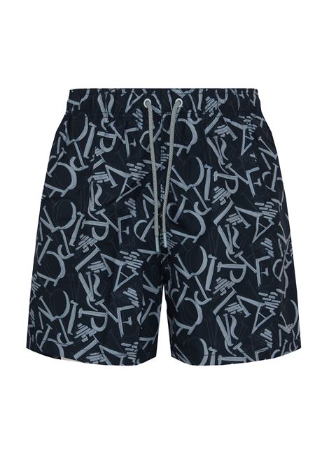 Costume shorts logo all over ASV Emporio Armani | EM000583 AF20440FC099