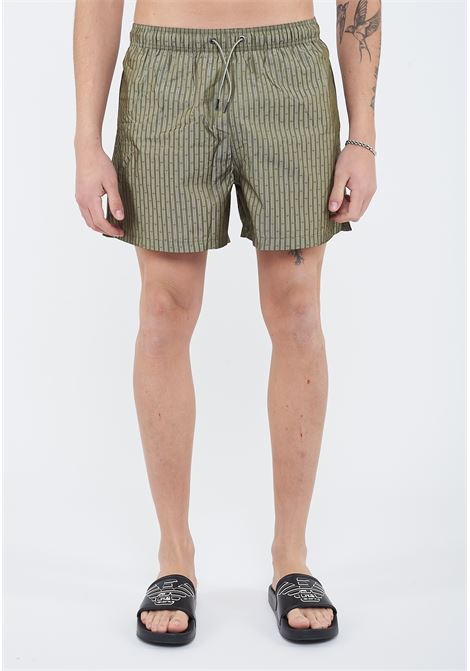 Costume shorts in tessuto jacquard logo all over Emporio Armani | EM000583 AF20448F7004