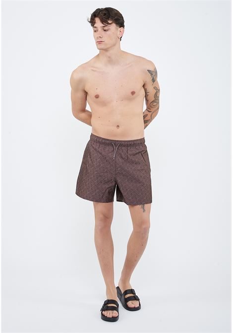 Costume shorts in tessuto jacquard logo all over Emporio Armani | EM000583 AF20448F8039