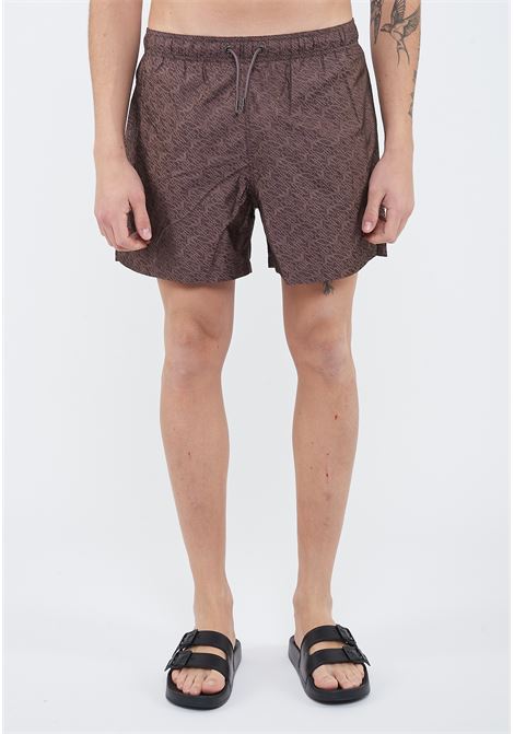 Costume shorts in tessuto jacquard logo all over Emporio Armani | EM000583 AF20448F8039