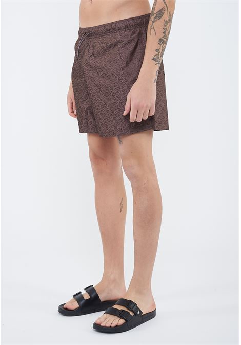 Costume shorts in tessuto jacquard logo all over Emporio Armani | EM000583 AF20448F8039