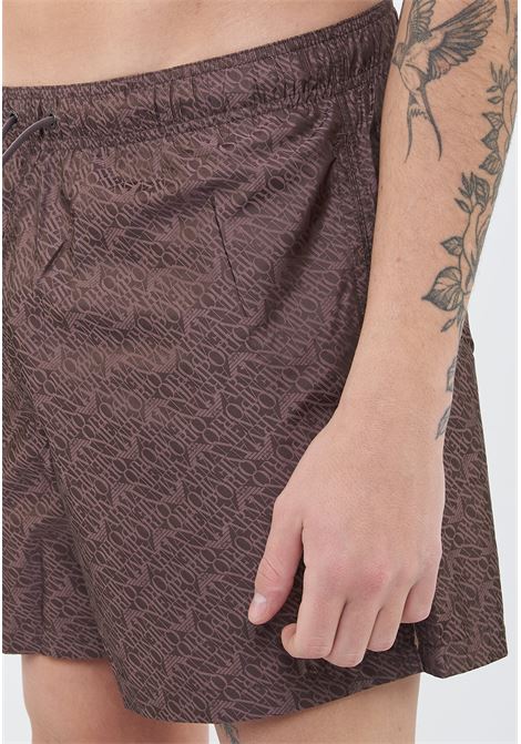 Costume shorts in tessuto jacquard logo all over Emporio Armani | EM000583 AF20448F8039