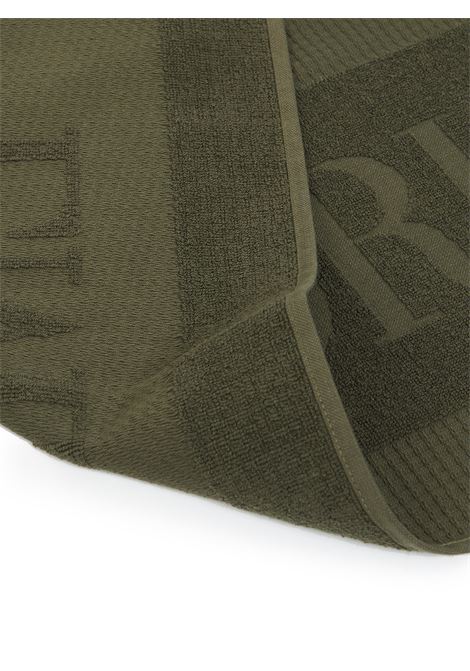 Telo mare trama waffle con logo jacquard Emporio Armani | EX000048 AF22705U7047