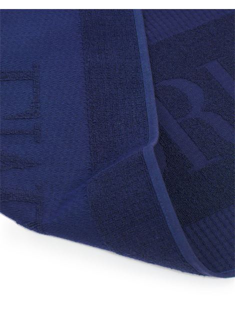 Telo mare trama waffle con logo jacquard Emporio Armani | EX000048 AF22705UB102