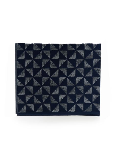 Telo mare in spugna eagle all over Emporio Armani | EX000049 AF22708UB102