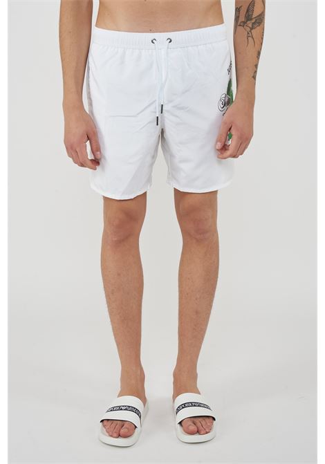 Boxer Uomo da Bagno Con Stampa Dino White Iceberg | ICE26MBM04WHI