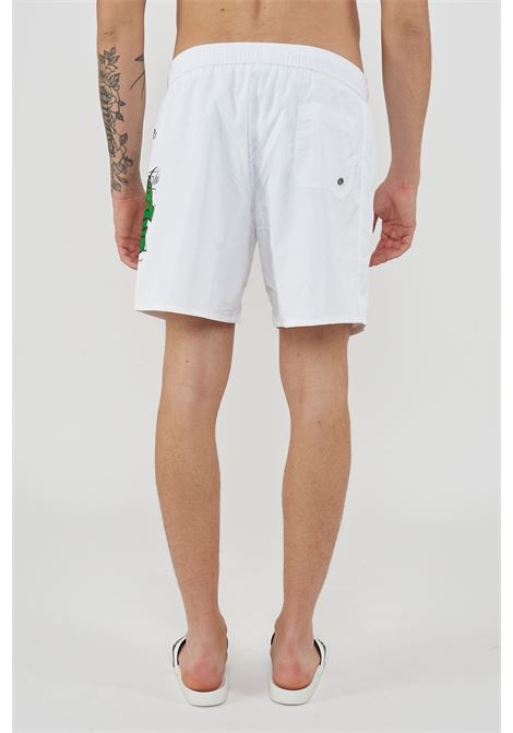 Boxer Uomo da Bagno Con Stampa Dino White Iceberg | ICE26MBM04WHI