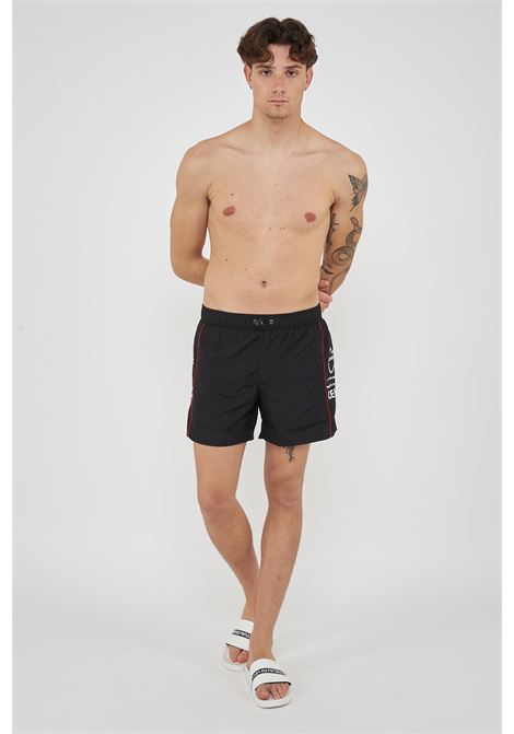 Boxer Uomo da Bagno Con Stampa Black Iceberg | ICE26MBS01BLA