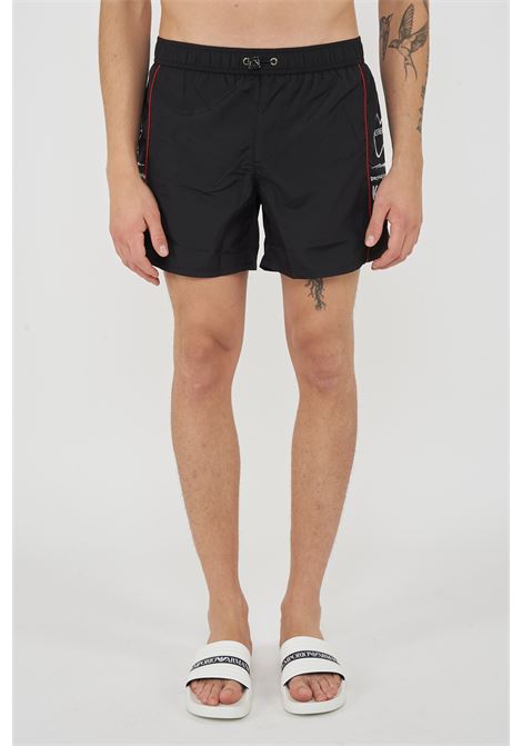 Boxer Uomo da Bagno Con Stampa Black Iceberg | ICE26MBS01BLA