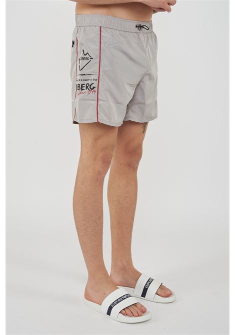 Boxer Uomo da Bagno Con Stampa Smoke Iceberg | ICE26MBS01SMOKE