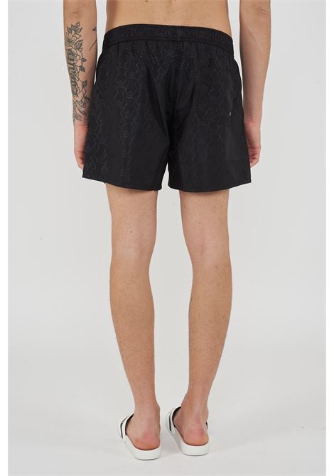 Boxer Uomo da Bagno Con Stampa All Over Dino Black Iceberg | ICE26MBS03BLA