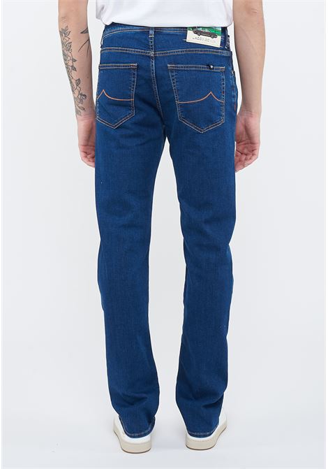 Jeans 5 tasche Bard regular-slim in denim super stretch blu scuro lavaggio rinse Jacob Cohen | BARD S3623 R2100D