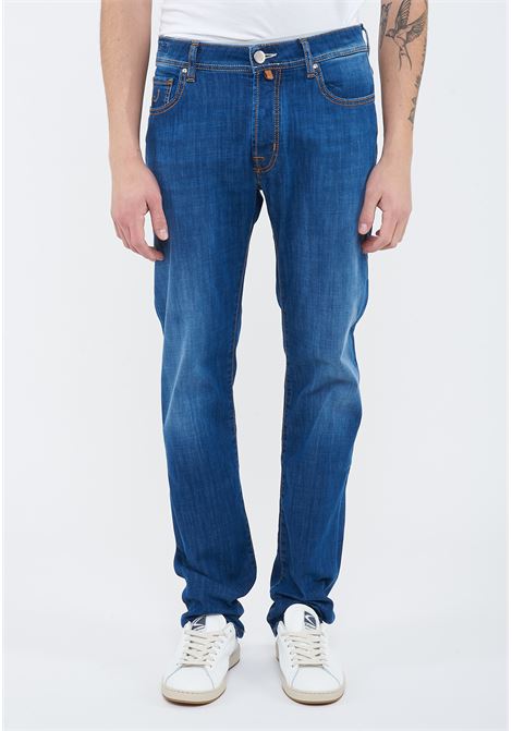Jeans 5 tasche Bard regular-slim in denim super stretch blu medio lavaggio vintage Jacob Cohen | BARD S4153 V1200D