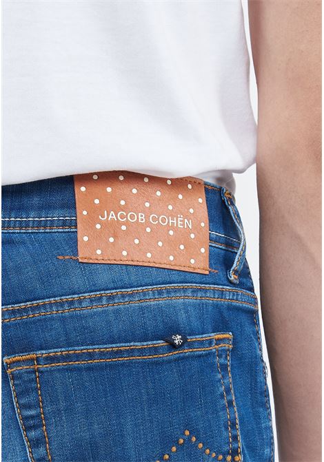 Jeans 5 tasche Bard regular-slim in denim super stretch blu medio lavaggio vintage Jacob Cohen | BARD S4153 V1200D