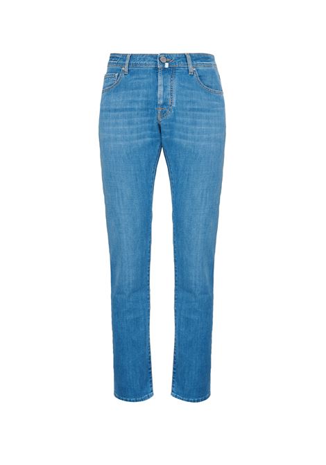 Jeans 5 tasche Nick slim in denim power stretch blu chiaro  lavaggio stone Jacob Cohen | NICK S2851 V1300D
