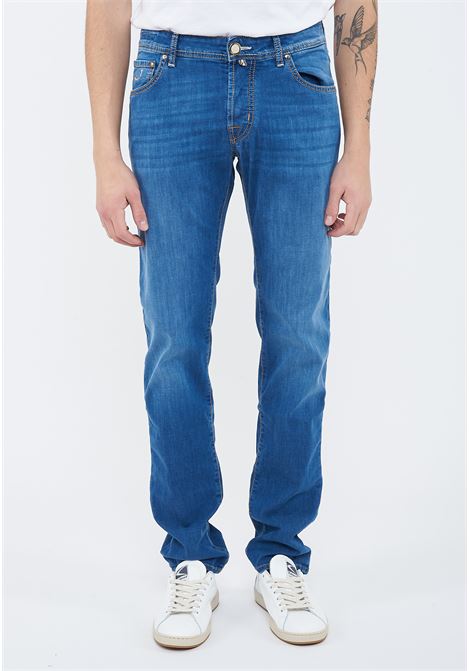 Jeans 5 tasche Nick in denim power stretch blu chiaro lavaggio vintage Jacob Cohen | NICK S3735 V1200D