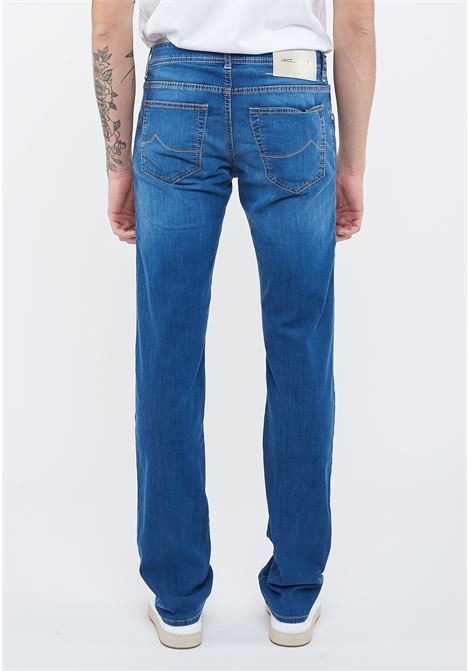 Jeans 5 tasche Nick in denim power stretch blu chiaro lavaggio vintage Jacob Cohen | NICK S3735 V1200D