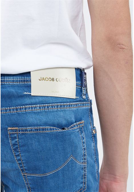 Jeans 5 tasche Nick in denim power stretch blu chiaro lavaggio vintage Jacob Cohen | NICK S3735 V1200D