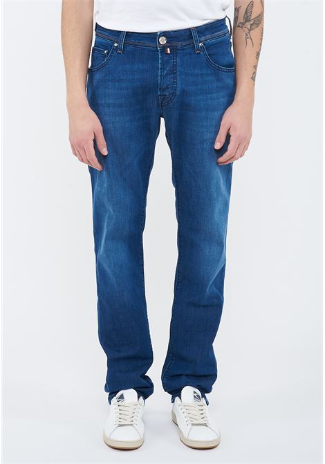 Jeans 5 tasche Nick slim in denim comfort blu scuro lavaggio vintage Jacob Cohen | NICK S4255 V1100D
