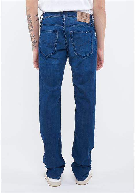 Jeans 5 tasche Nick slim in denim comfort blu scuro lavaggio vintage Jacob Cohen | NICK S4255 V1100D