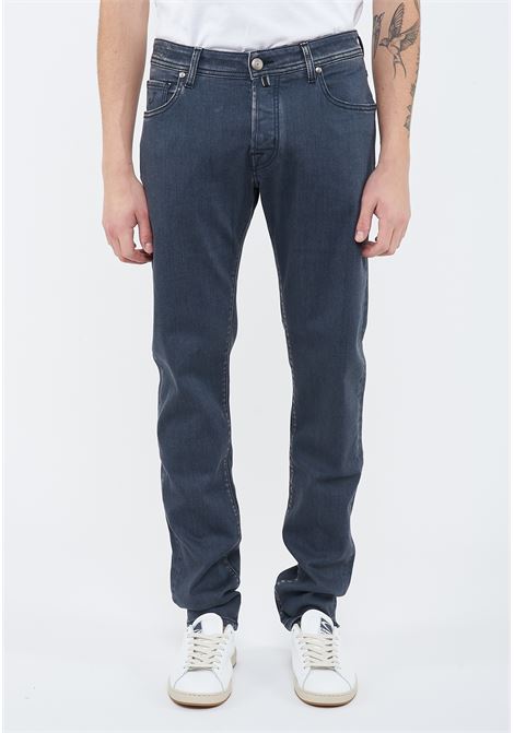 Jeans 5 tasche Nick slim  in denim super stretch grigio scuro lavaggio stone Jacob Cohen | NICK SLIM S3618 S1800D