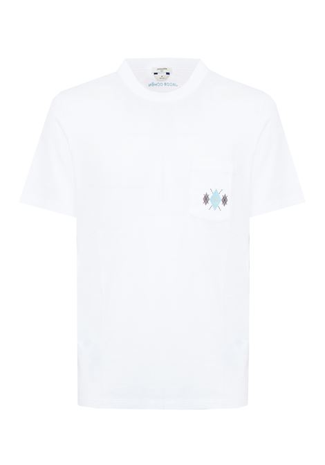 T-shirt girocollo con taschino in jersey di cotone bianco Jacob Cohen | T-SHIRT M4530 L10766A