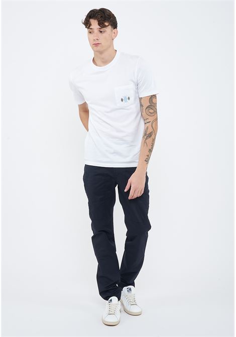 T-shirt girocollo con taschino in jersey di cotone bianco Jacob Cohen | T-SHIRT M4530 L10766A
