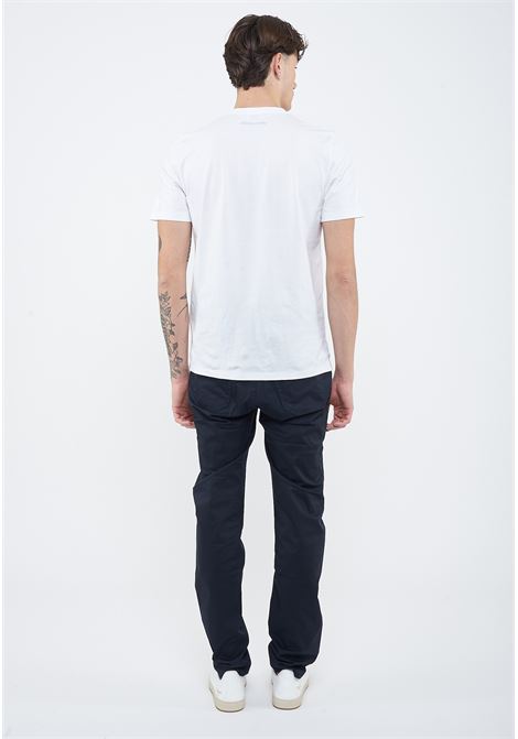 T-shirt girocollo con taschino in jersey di cotone bianco Jacob Cohen | T-SHIRT M4530 L10766A