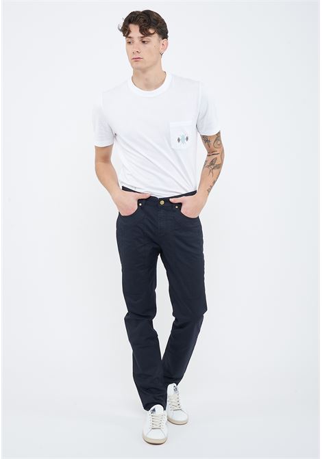 Pantalone JOHN  5 Tasche Toppa Slim Fit Blue Jeckerson | CTCPTGABA0124002