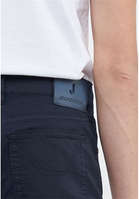 Pantalone JOHN  5 Tasche Toppa Slim Fit Blue Jeckerson | CTCPTGABA0124002