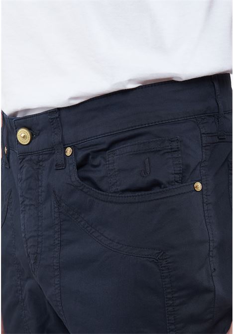 Pantalone JOHN  5 Tasche Toppa Slim Fit Blue Jeckerson | CTCPTGABA0124002