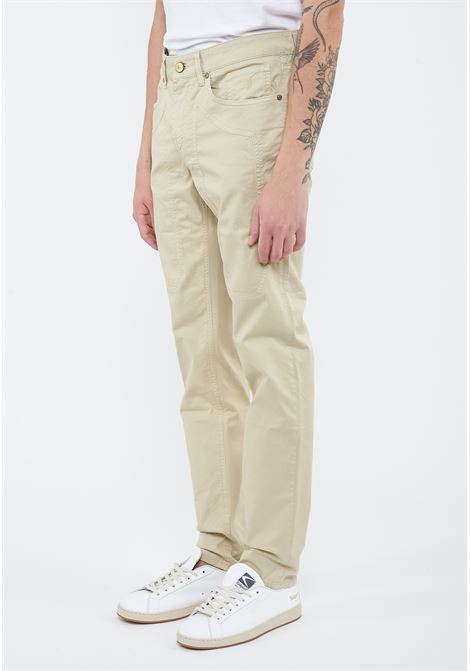 Pantalone JOHN  5 Tasche Toppa Slim Fit Beige Jeckerson | CTCPTGABA0127054