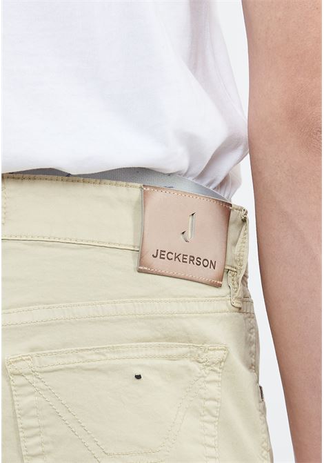 Pantalone JOHN  5 Tasche Toppa Slim Fit Beige Jeckerson | CTCPTGABA0127054