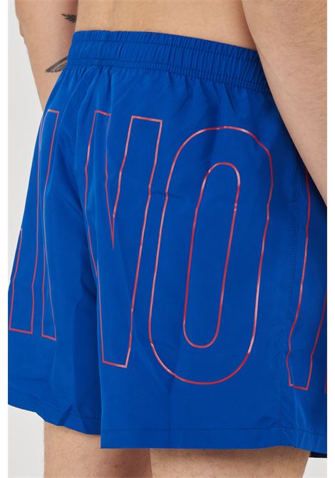 Boxer Mare Rubber Logo Azzurro Moschino | V3A4203 93011296