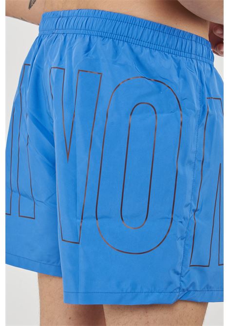 Boxer Mare Rubber Logo Azzurro Moschino | V3A4203 93011303