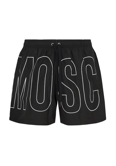 Boxer Mare Rubber Logo Nero Moschino | V3A4203 93011555