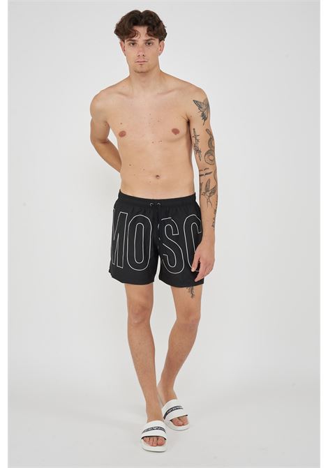 Boxer Mare Rubber Logo Nero Moschino | V3A4203 93011555