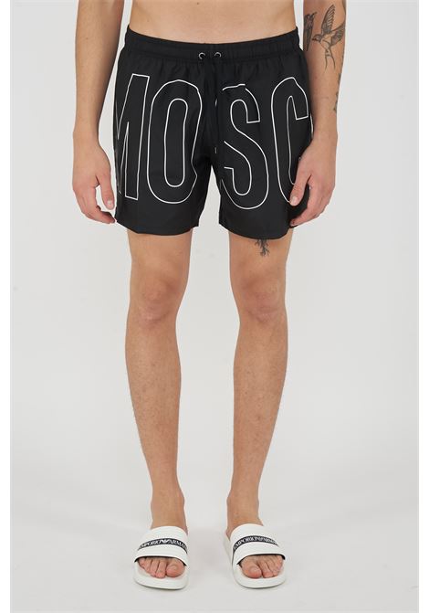 Boxer Mare Rubber Logo Nero Moschino | V3A4203 93011555