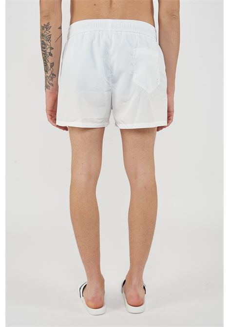 Boxer Mare Rubber Logo Bianco Moschino | V3A4207 93011001