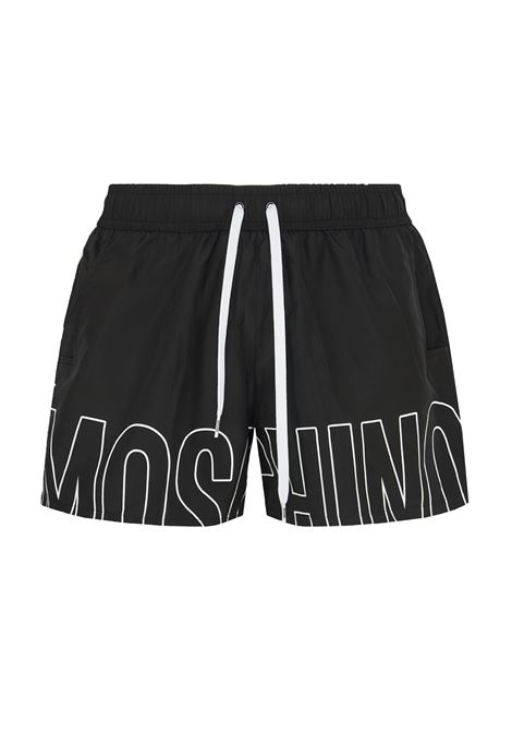 Boxer Mare Rubber Logo Nero Moschino | V3A4207 93011555