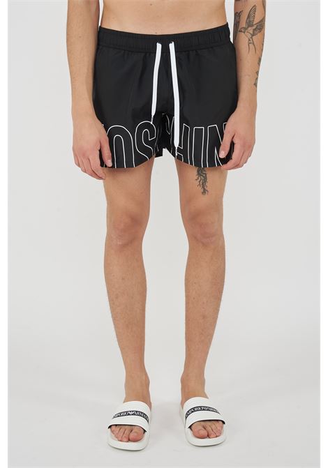 Boxer Mare Rubber Logo Nero Moschino | V3A4207 93011555