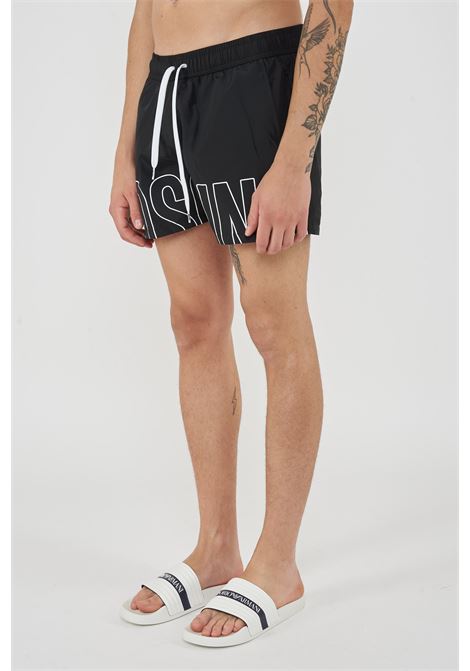 Boxer Mare Rubber Logo Nero Moschino | V3A4207 93011555