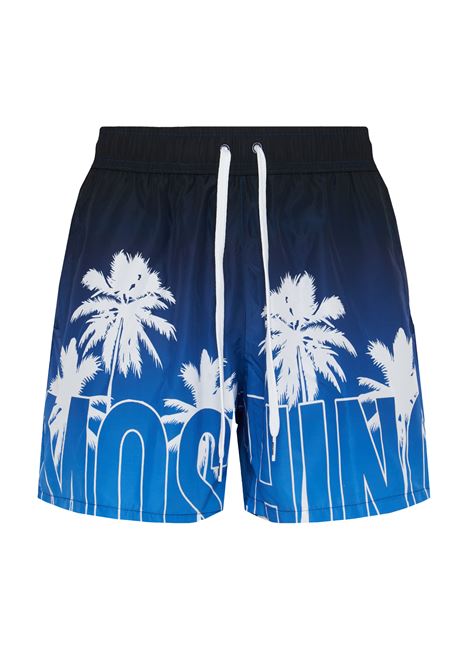 Boxer Mare Fantasia Logo Blue Moschino | V3A4208 93081303