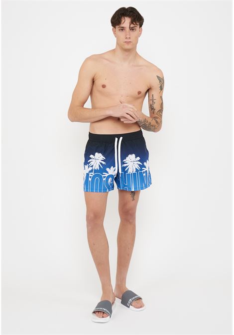 Boxer Mare Fantasia Logo Blue Moschino | V3A4208 93081303