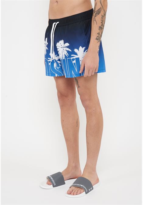 Boxer Mare Fantasia Logo Blue Moschino | V3A4208 93081303