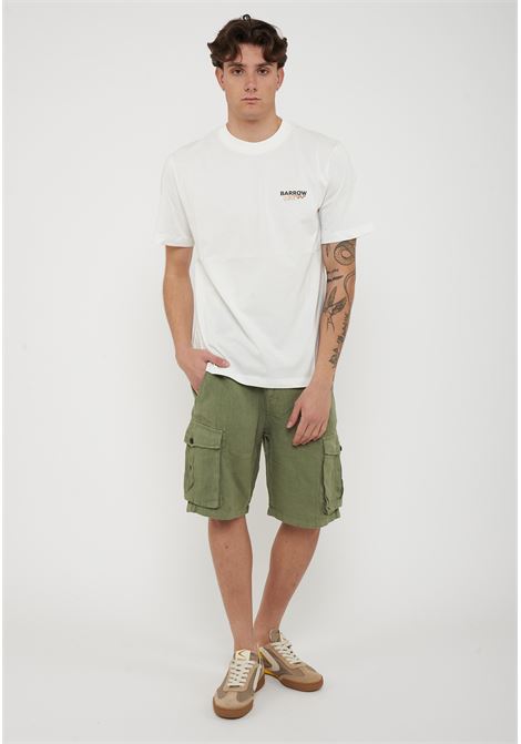 Bermuda Lino Cargo Ibizia Green Roy Roger's | BERMUDA CARGO IBIZAC0009