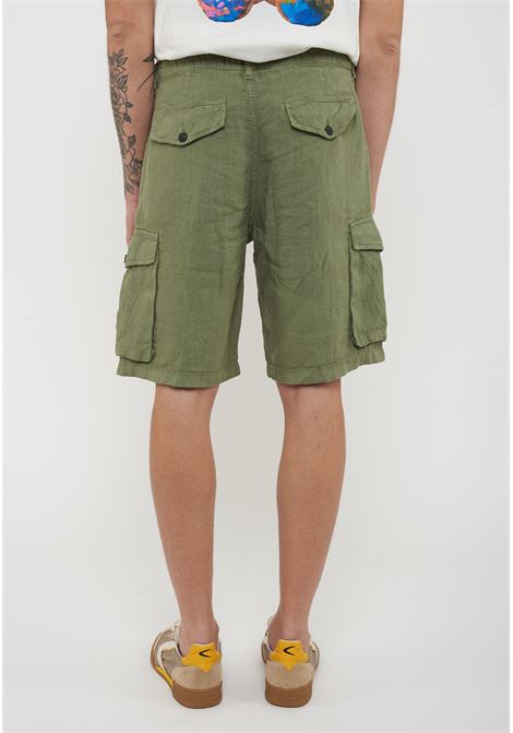 Bermuda Lino Cargo Ibizia Green Roy Roger's | BERMUDA CARGO IBIZAC0009