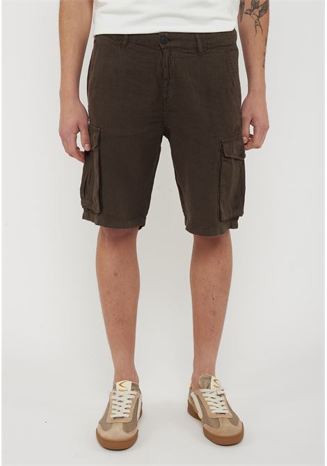 Bermuda Lino Cargo Ibizia Brown Roy Roger's | BERMUDA CARGO IBIZAC0241