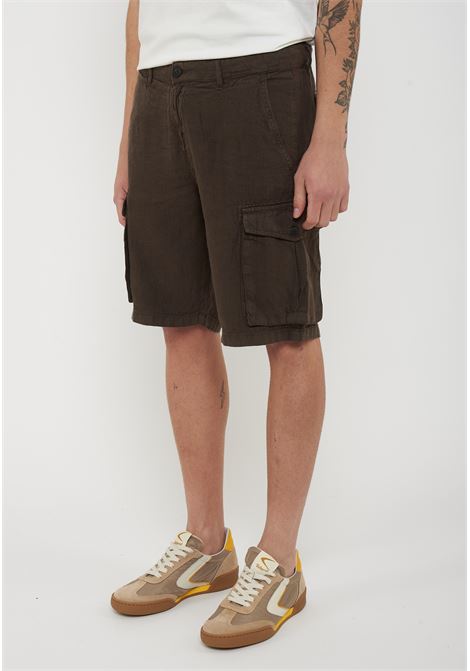 Bermuda Lino Cargo Ibizia Brown Roy Roger's | BERMUDA CARGO IBIZAC0241