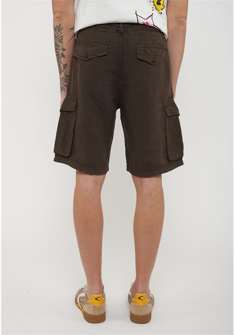 Bermuda Lino Cargo Ibizia Brown Roy Roger's | BERMUDA CARGO IBIZAC0241